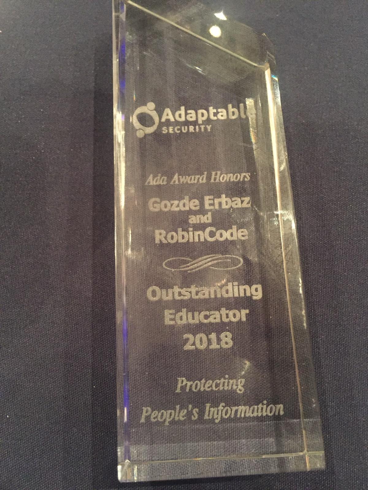 RobinCode Outstanding Educator Award