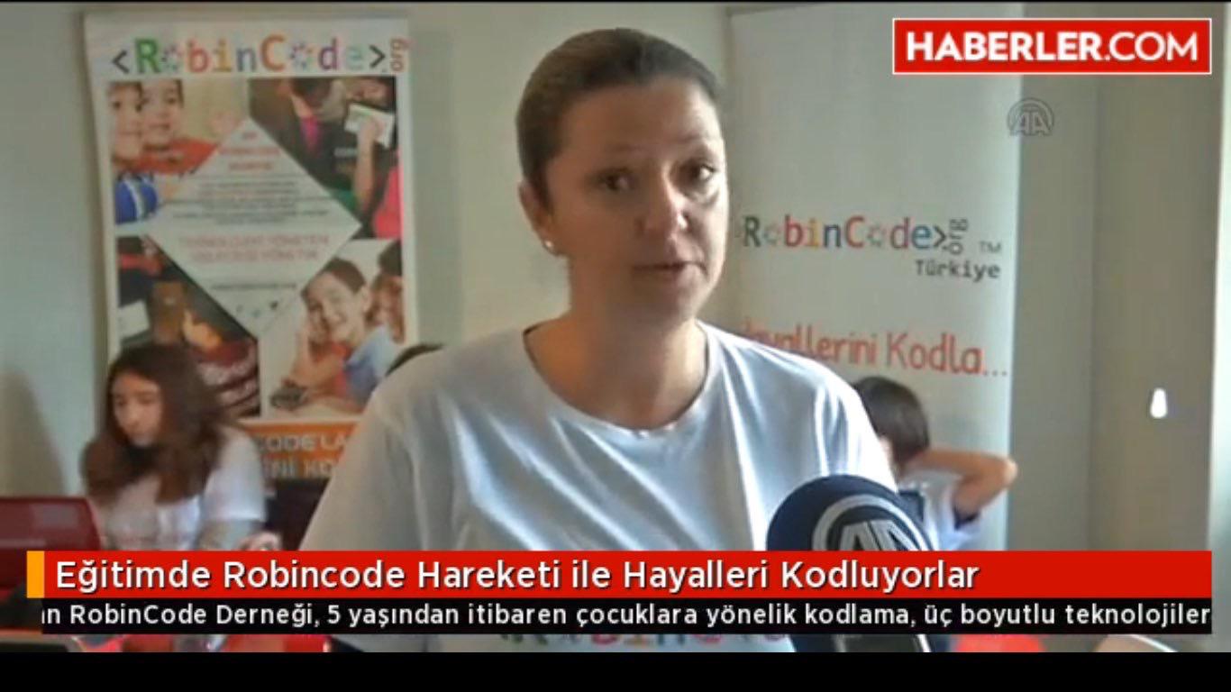 Eğitimde RobinCode hareketiyle hayalleri kodluyorlar basın haberi